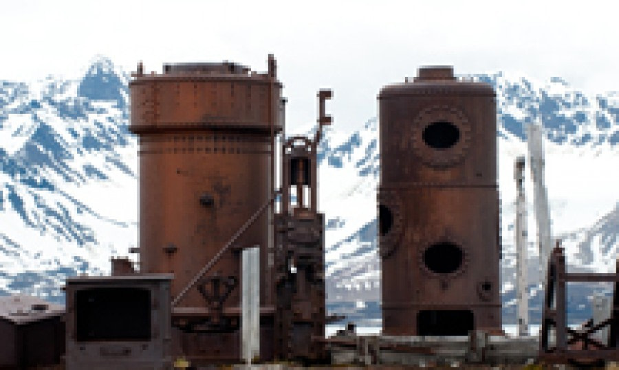 Rusty remains of the mining history