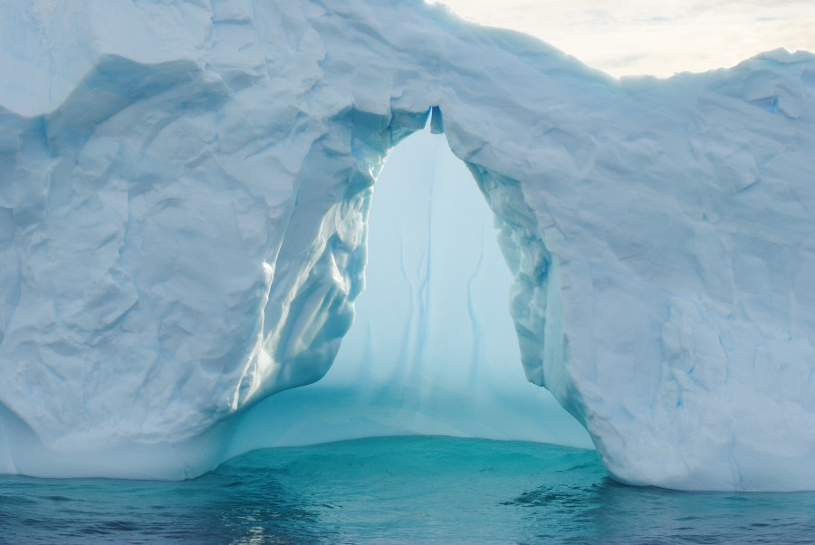 Blue iceberg in the Polar Circle