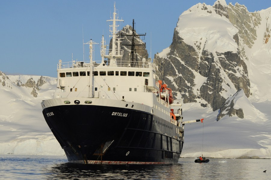 Ortelius at Orne Island, Antarctica