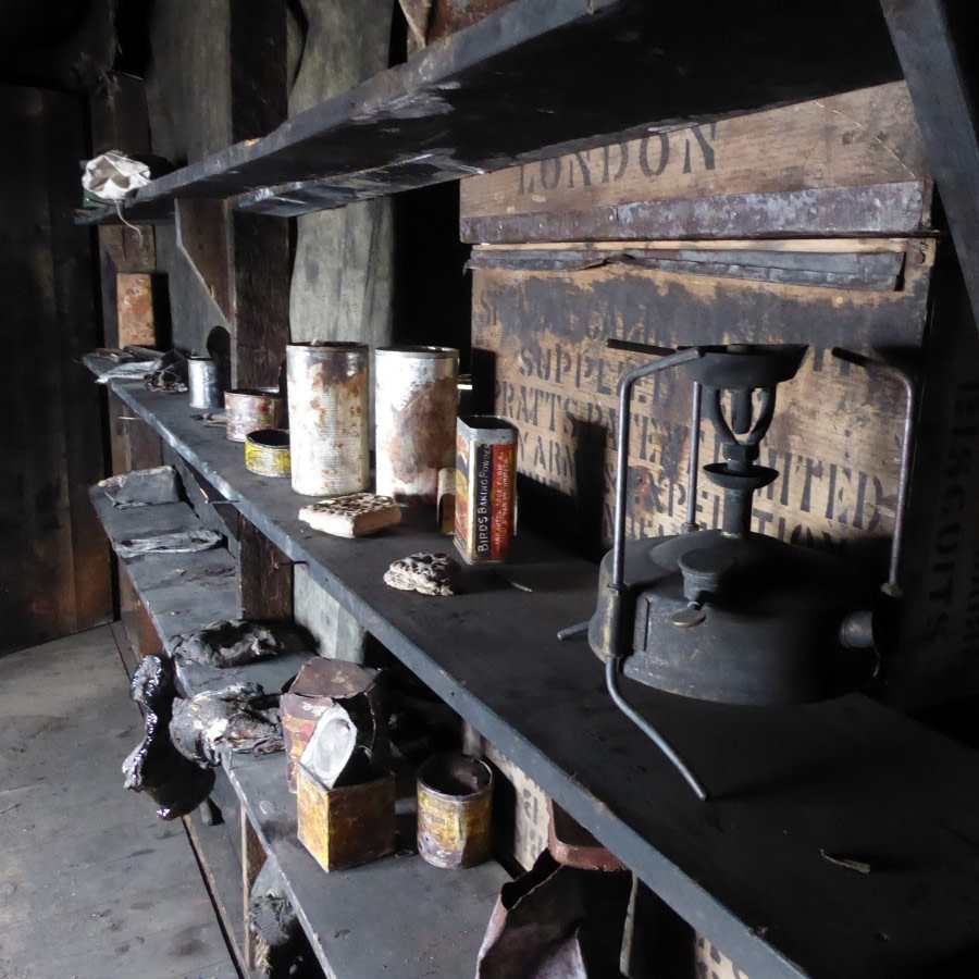 OTL28-17, Ross Sea,Day 14 Victoria Salem. Shelf in Discovery hut-Oceanwide Expeditions.JPG