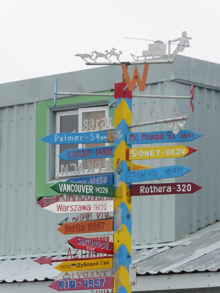 OTL28-17, Ross Sea,Day 26 Victoria Salem. Vernadsky signpost-Oceanwide Expeditions.JPG