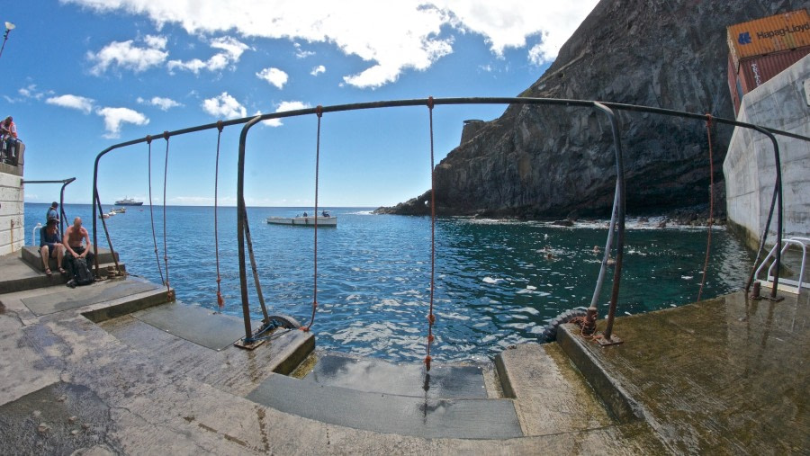 arrival/departure dock, st helena island, M/V Plancius, atlantic odyssey 2017