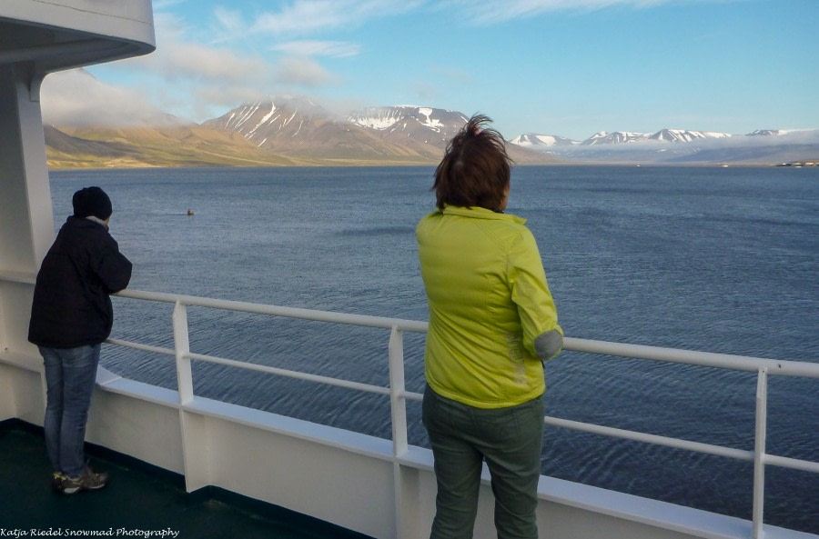 Einschiffung in Longyearbyen, Isfjord