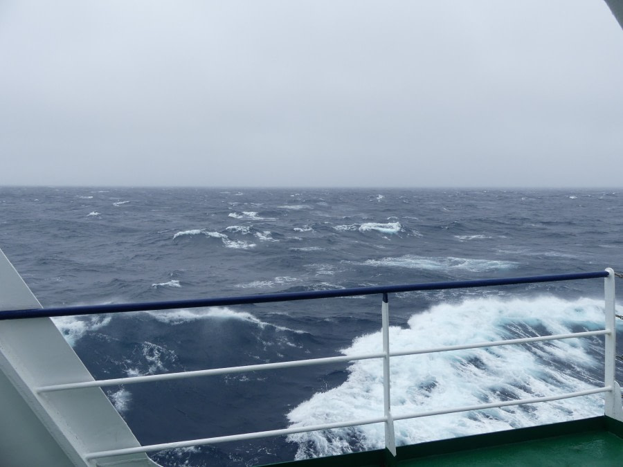 At sea in the Southern Ocean