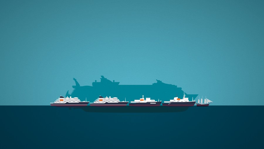 large cruise ships vs small