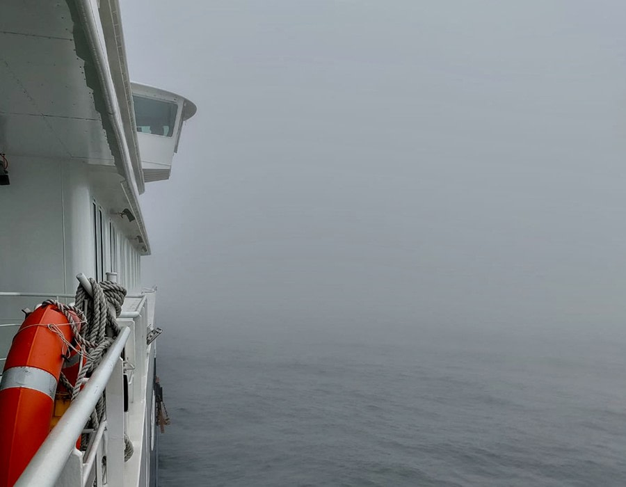 At sea, offshore of Aberdeen