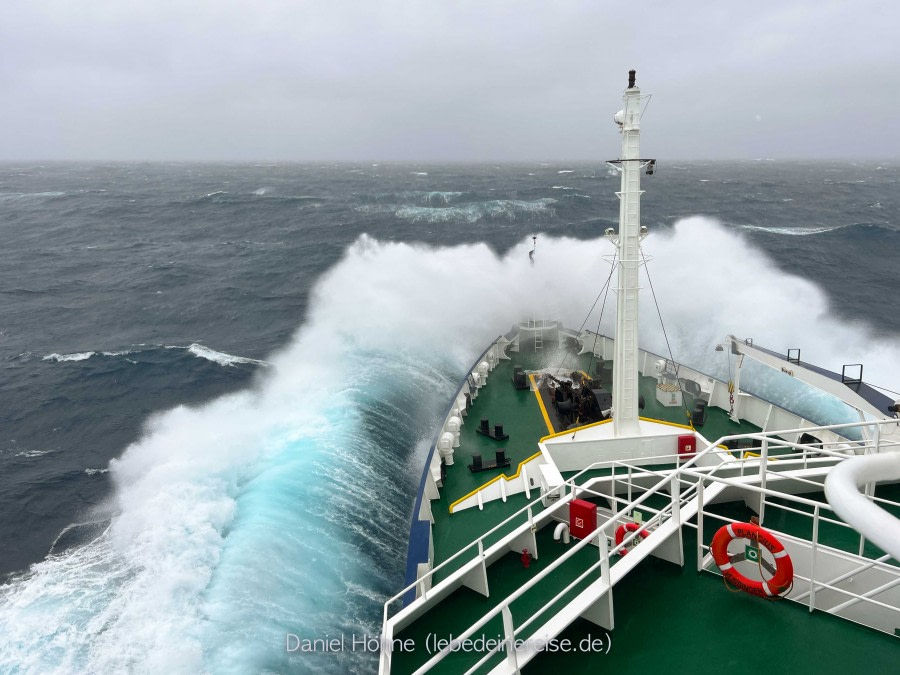 Complete the Drake Passage crossing and continue up the Beagle Channel