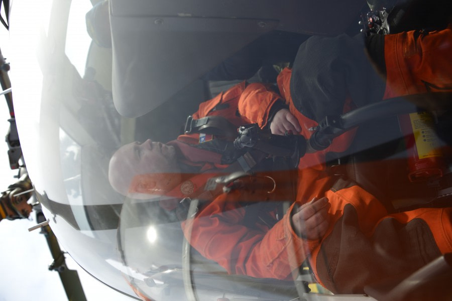 OTL27-23, Day 29, 12Feb23-Max in pilot seat-Gary © Gary Miller - Oceanwide Expeditions.JPG