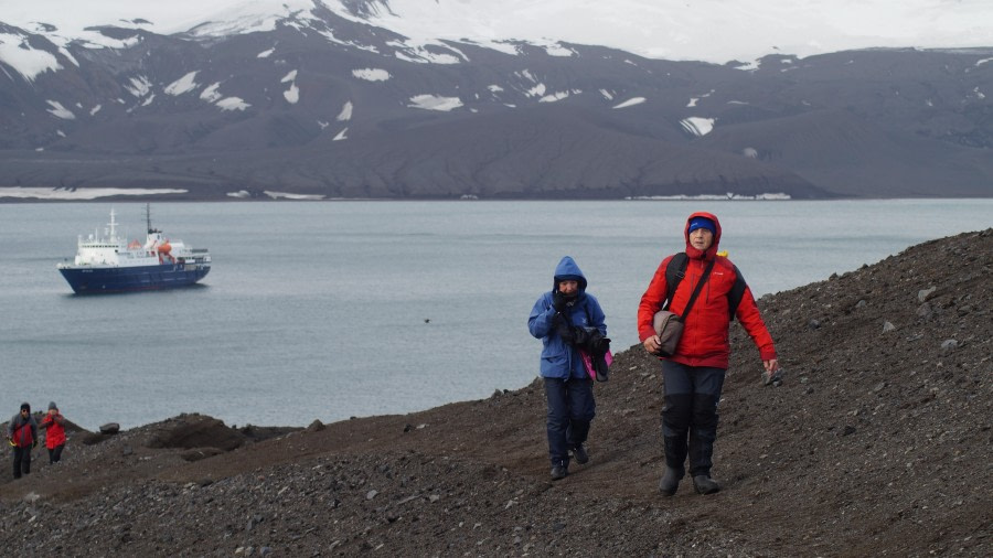 At sea, and Deception Island