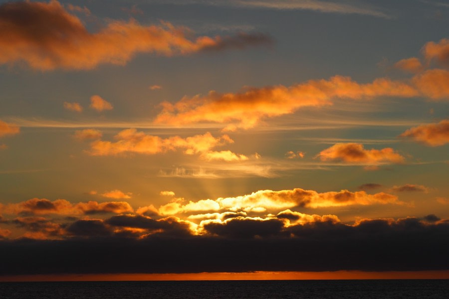 At sea, sailing towards the Falklands