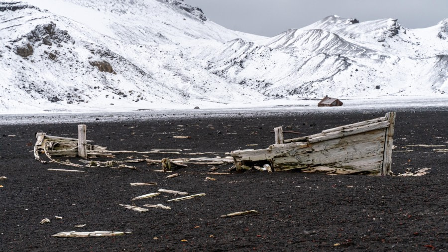 Whalers Bay Deception Island Abandoned Whaling Boat