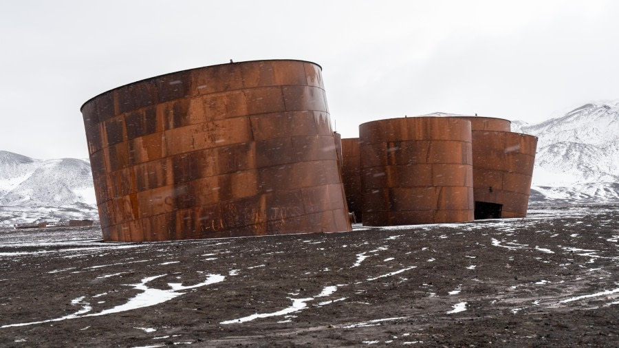 Whalers Bay Deception Island Boiler Tanks