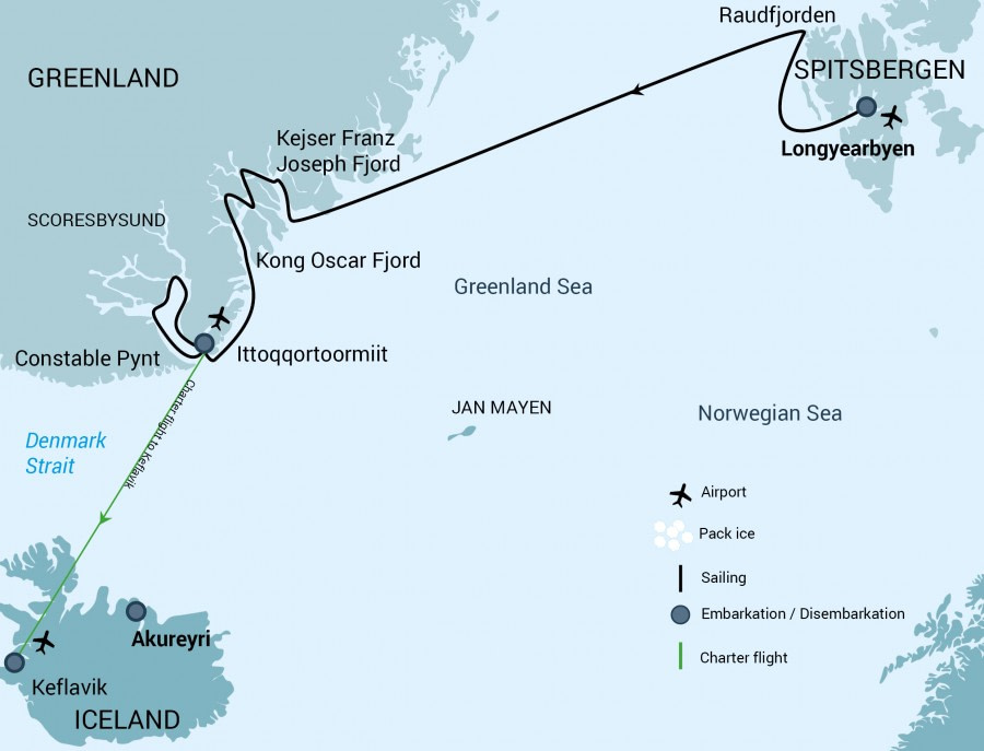Cruise route Cruise route