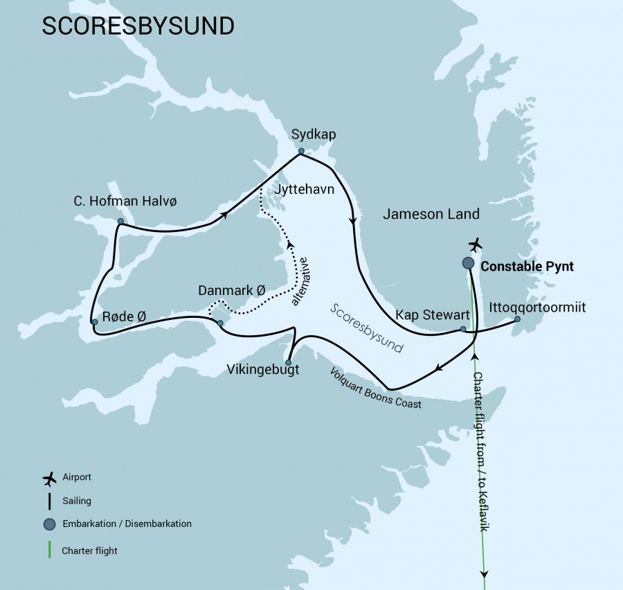 Cruise route Cruise route