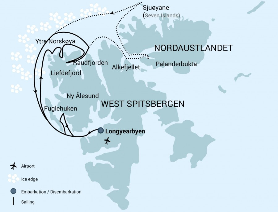 Cruise route Cruise route