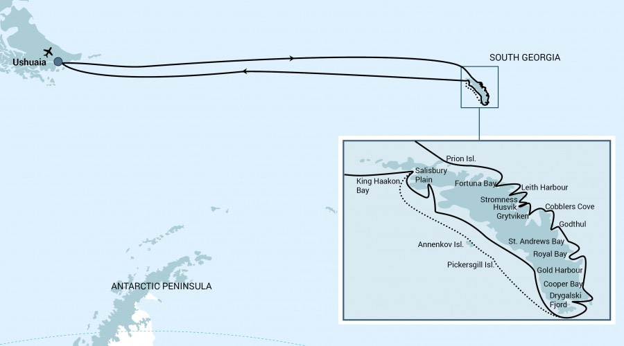 Cruise route Cruise route