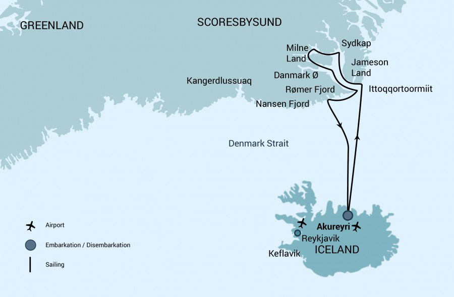 Cruise route Cruise route