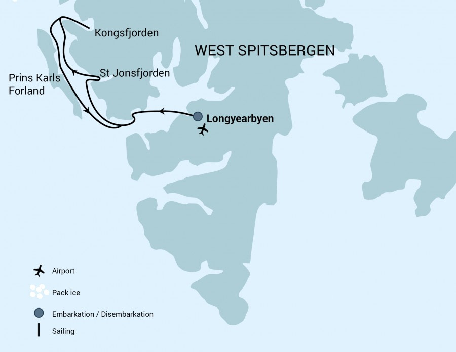 Cruise route Cruise route