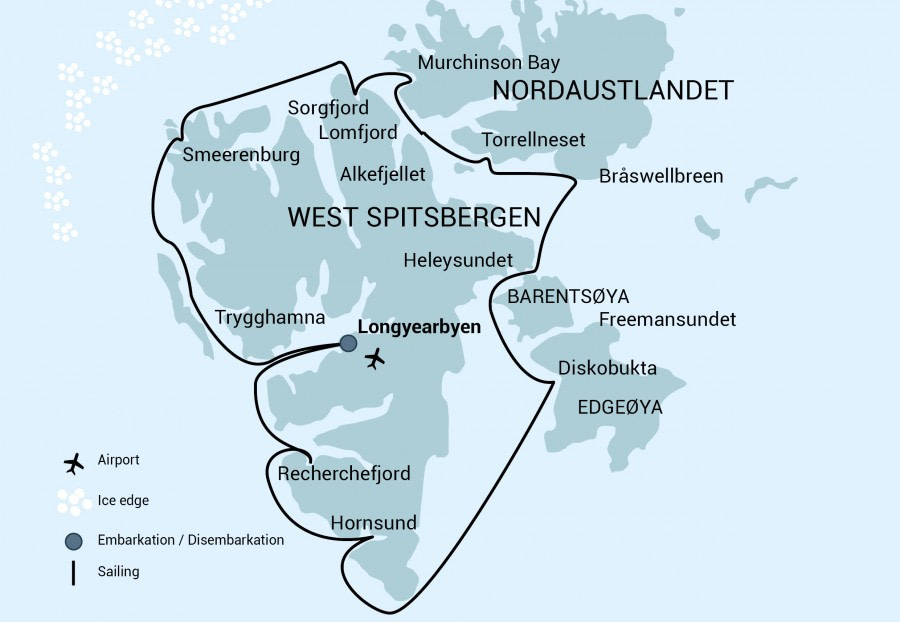 Cruise route Cruise route