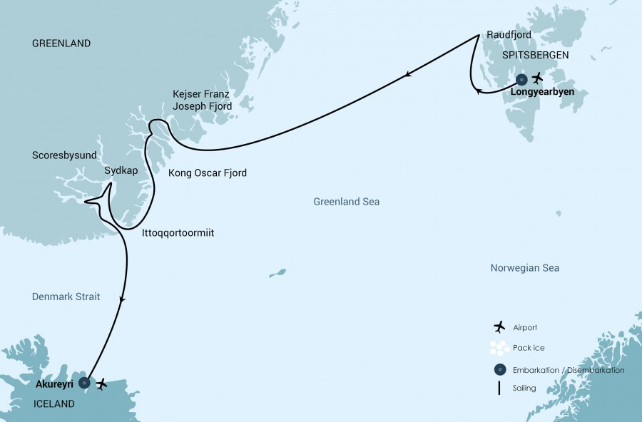 Cruise route Cruise route