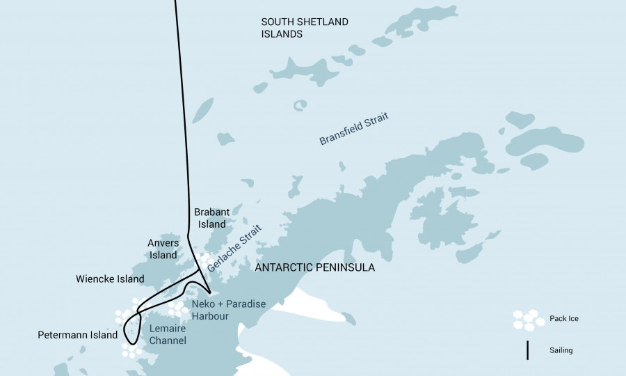 Cruise route Cruise route