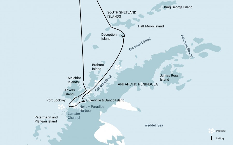 Cruise route Cruise route