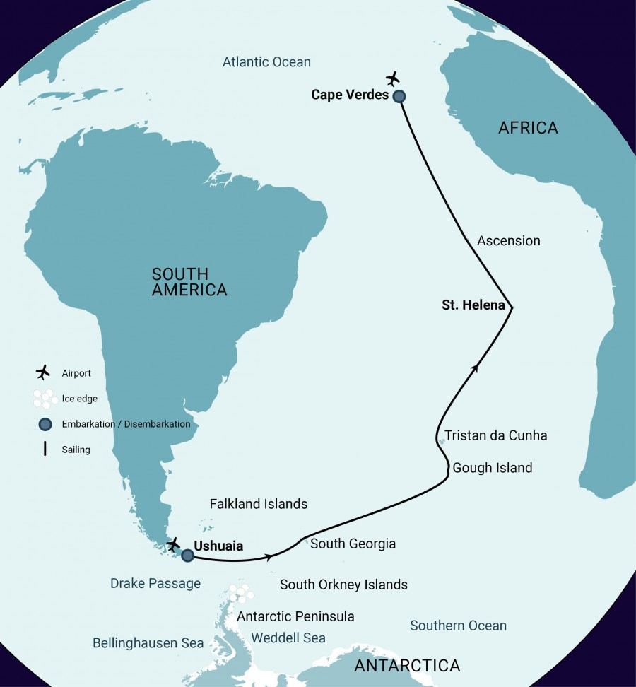 Cruise route Cruise route
