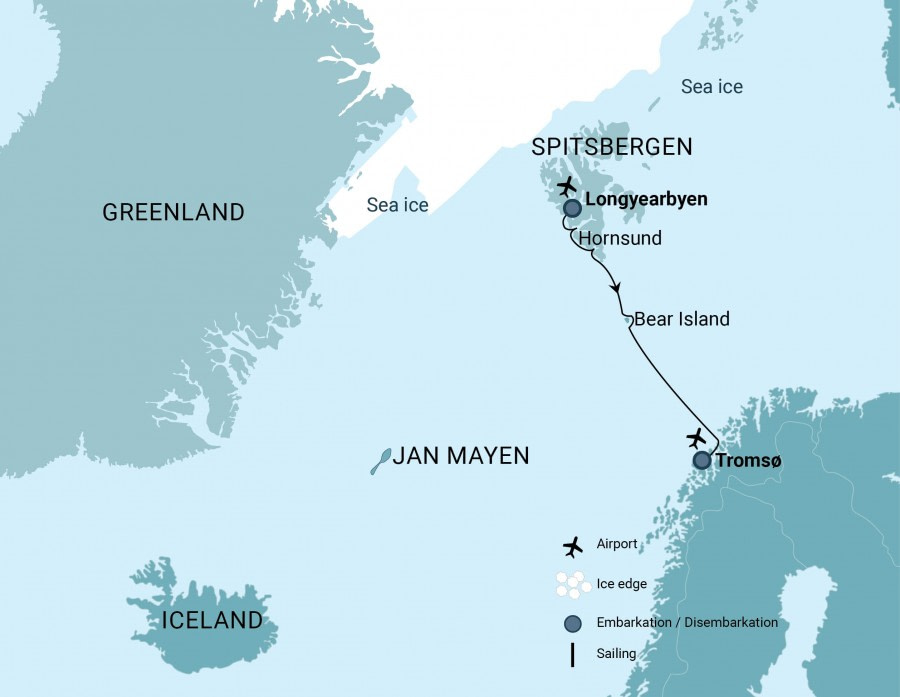Cruise route Cruise route
