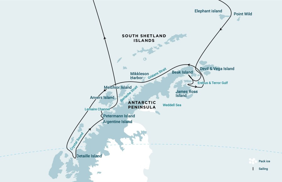 Cruise route Cruise route