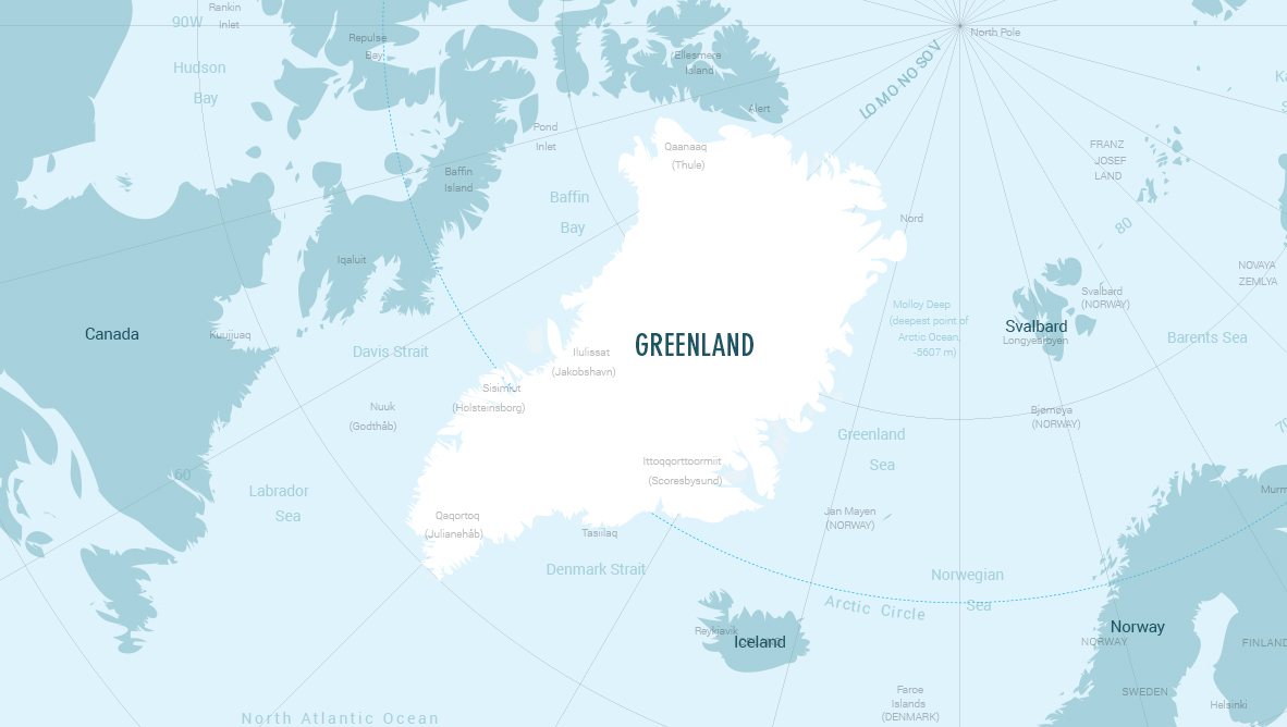 Гренландия кому принадлежит государству. Остров Гренландия на карте. Гренландия политическая карта.