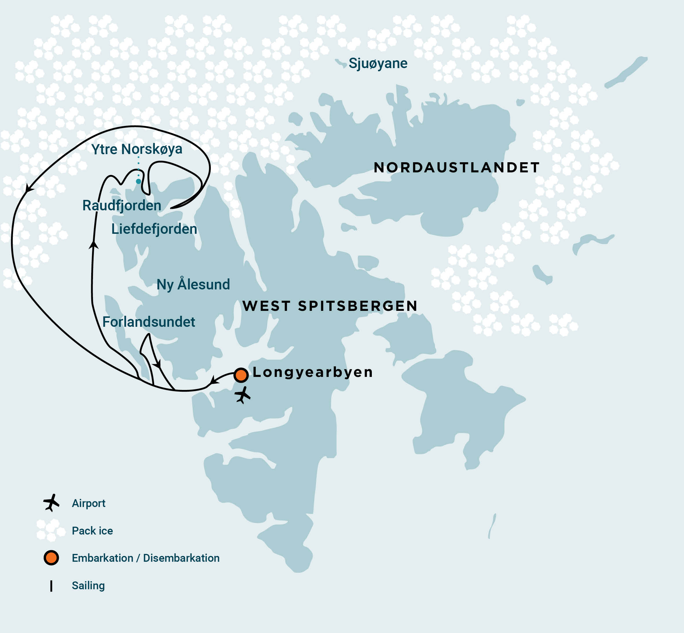North Spitsbergen - In Pursuit of the Bowhead Whale | Map