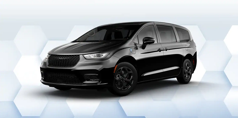 A Black 2023 Chrysler Pacifica Hybrid