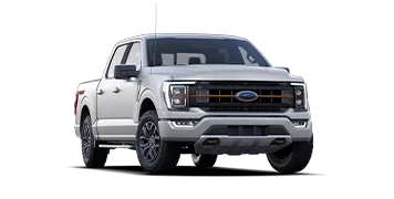 3/4 Passenger side view of silver Ford F-150