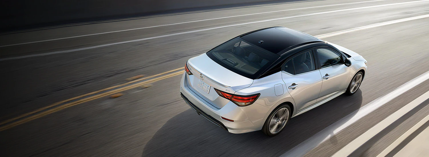 2024 Nissan Sentra shown in gray on the road.