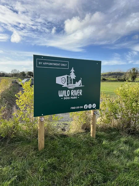 Wild River Dog Park secure private dog field in Ballynahinch, BT24 8TY