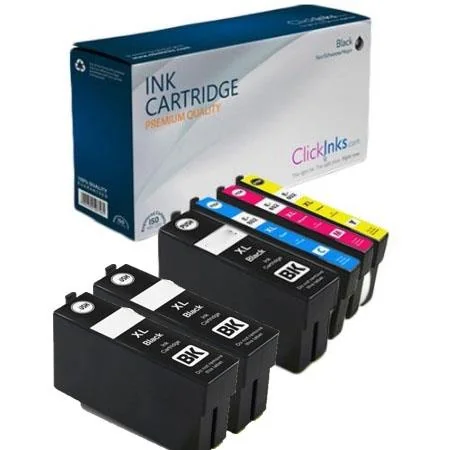 Compatible Epson 702XL 1 Full Set + 2 EXTRA Black Ink Cartridges (6 Pack)  Multipack
