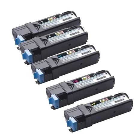 Compatible Dell 2135CN Printer Toner Cartridges (5 Pack) -330-1436 Multipack
