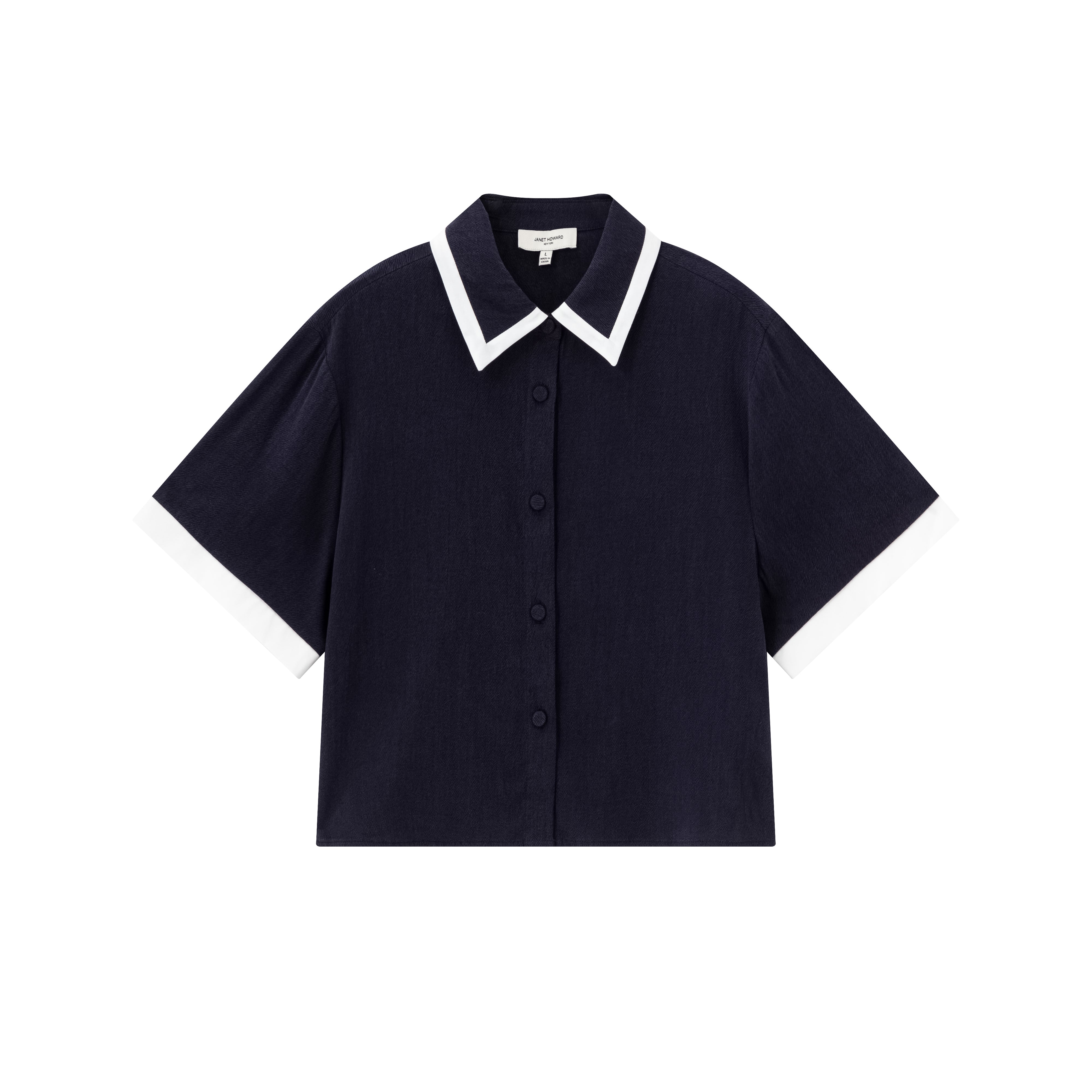 Amelia Blouse - Navy / White - XS