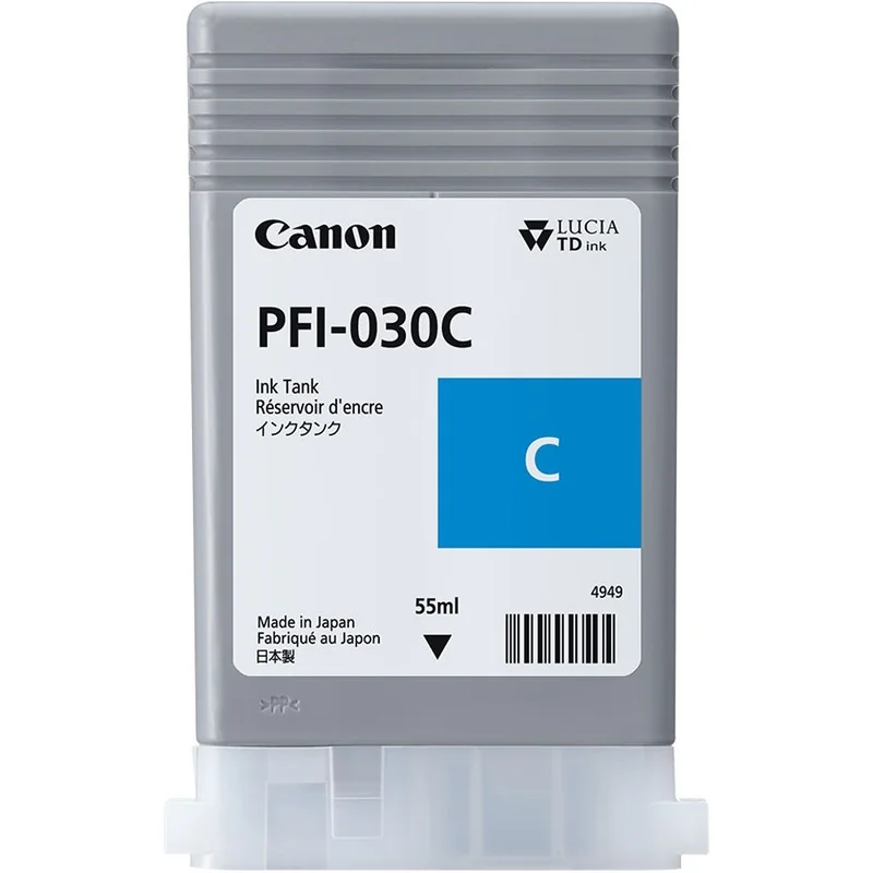 Canon PFI-030C (3490C001) Cyan Original Standard Capacity Ink Cartridge