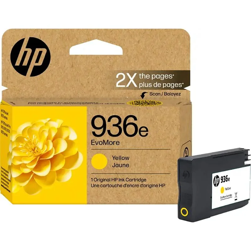 HP 936e EvoMore Yellow Original High Capacity Ink Cartridge (4S6V5LN)