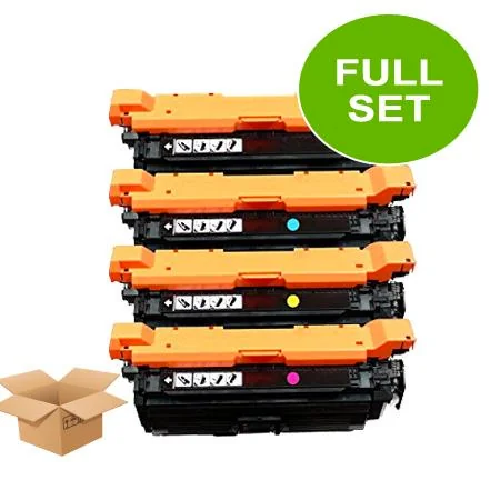 1 Full Set HP Black 652A and 1 Colour Set HP 653A C/M/Y Remanufactured Toner Cartridges