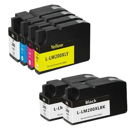 Compatible Lexmark OfficeEdge Pro5500T Printer Ink Cartridges (6 Pack) -14L0197 Multipack