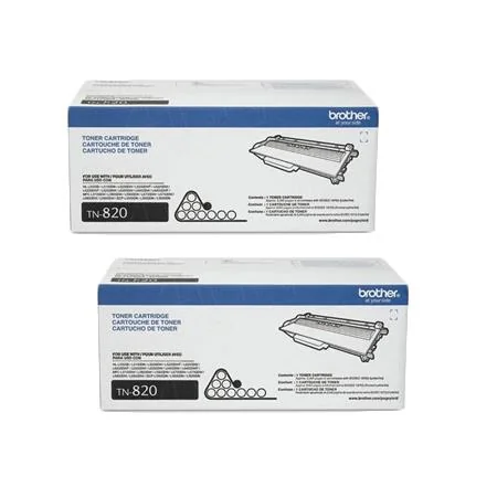 Brother TN820 Black Original Standard Capacity Toner Cartridges Twin Pack (2 Pack)