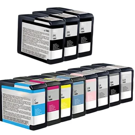 Compatible Epson T5801/T5809 Full Set + 2 EXTRA Black Ink Cartridges (11 Pack)  Multipack