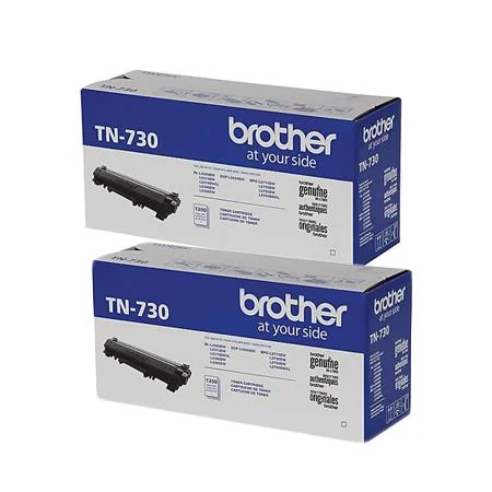 Brother TN730 Black Original Standard Capacity Toner Cartridges Twin Pack (2 Pack)
