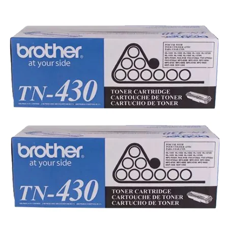 Brother IntelliFax-4750e Printer Toner Cartridges (2 Pack) -TN430 Multipack Original