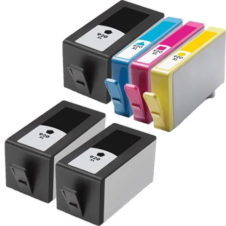 Compatible HP 920XL Full Set + 2 EXTRA Black Ink Cartridges (6 Pack)  Multipack