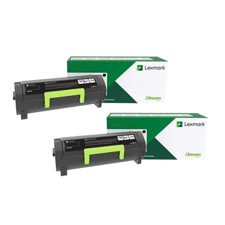 Lexmark 56F1H00 Black Original High Yield Return Program Toner Cartridges Twin Pack (2 Pack)