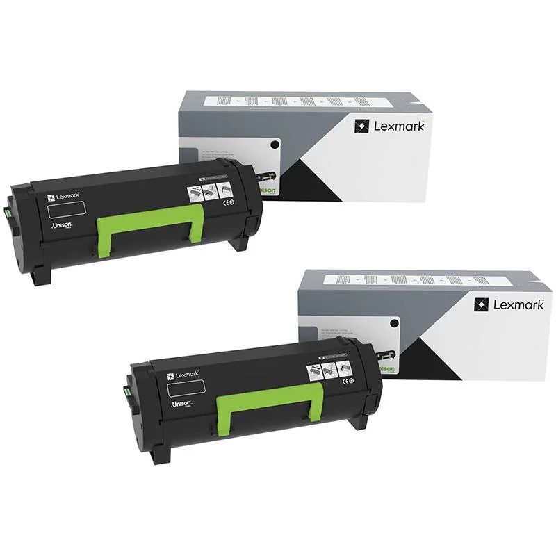 Lexmark 66S1H00 Black Original High Yield Toner Cartridges Twin Pack (2 Pack)