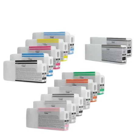 Compatible Epson T6361/T636B Full Set + 2 EXTRA Black Ink Cartridges (13 Pack)  Multipack